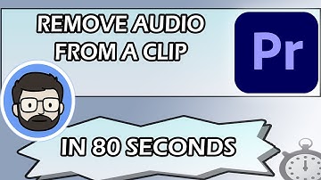 Remove Audio from a Video Clip in Premiere Pro IN 80 SECONDS