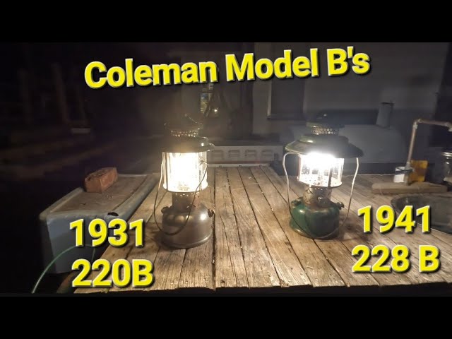 1931 Coleman 220B, and 1941 Coleman 228B. Let's fire them up