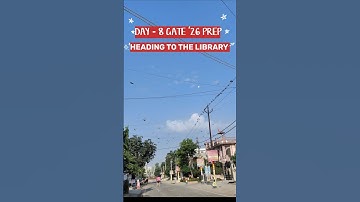 DAY - 8 of GATE CSE 2026 || #study #gate #gate2026 #studymotivation #library #students