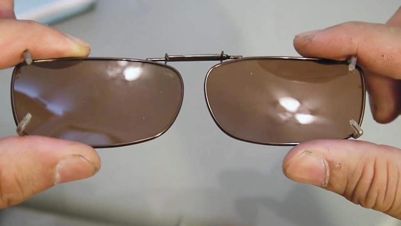 How to use Clip On Sunglasses easy install on eyeglasses ...