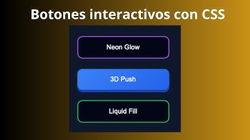 Tres botones con efectos hover usando HTML y CSS.
