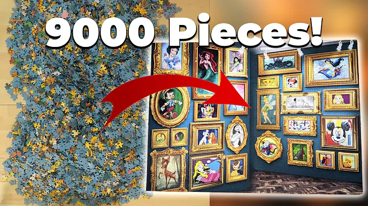 9000 Pieces COMPLETE timelapse of the Ravensburger Disney Museum Jigsaw Puzzle!
