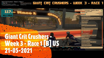 Zwift Race - Event - Giant Crit Crushers [US] B Grade - Week 3 - Race 1 - 4th place - 21-05-2021
