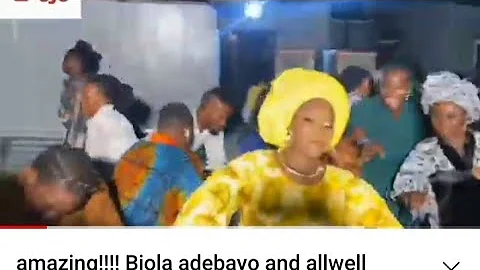 amazing!!!! Biola adebayo and allwell Ademola show their dancing step @ BABY TA naming ceremony.