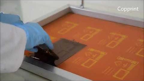 Screen printing of Copprint conductive nano-Copper ink / past