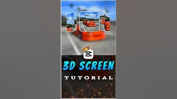 3d Screen Tutorial 🔥💀 | Capcut Tutorial | #capcut #capcuttutorial #3dscreen