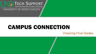 Campus Connection: Checking Final Grades