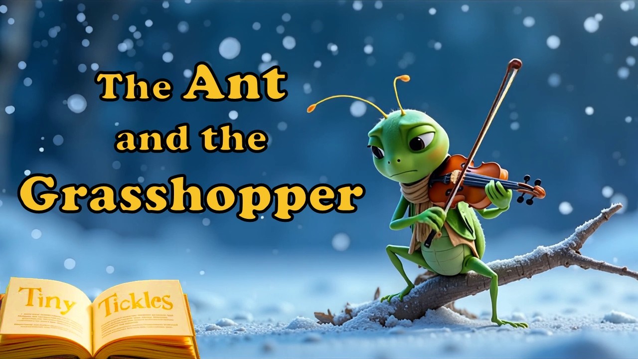 The Ant and the Grasshopper l Work Today, Enjoy Tomorrow 📖 TinyTickles Fable Storytime