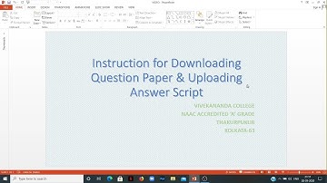 STEP BY STEP GUIDE FOR QUESTION PAPER DOWNLOADING & ANSWER SCRIPT UPLOADING