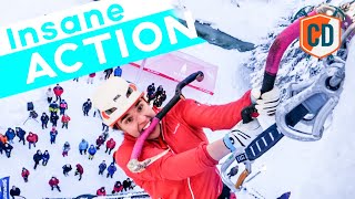 Insane Ice Climbing Moves World Cup Action Climbing Daily Ep.2082