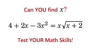 Can You Solve this Radical Equation Math Olympiad Mathematics