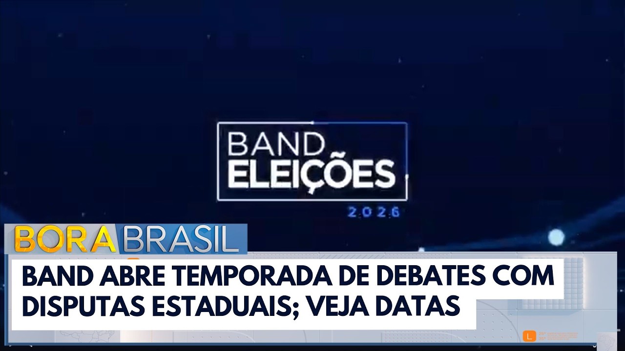 Band abre temporada de debates com disputas estaduais; veja datas