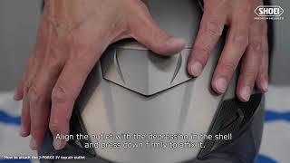 [ SHOEI Official ] How to remove and attach the J-FORCE IV top air outlet