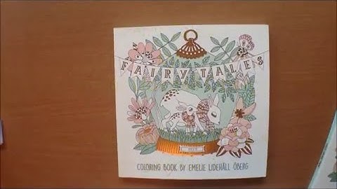 Fairy Tales by Emelie Lidehall Oberg Colouring Book Flip through (Sagolikt)