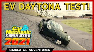 Car Mechanic Sim 2021 - Testing an Electric Roadster at Daytona!