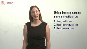 Formulating international learning outcomes