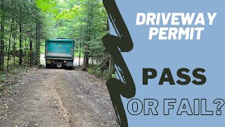 Driveway permit approval process