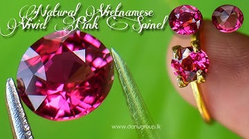 Vivid Pink Vietnamese Natural Spinel from Luc Yen - Danu Group Gemstones Collection!