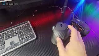 Em01 Advanced Wireless Rgb Trackball Mouse