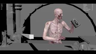 Zombie bartender for the trailer of HellSplit: Arena
