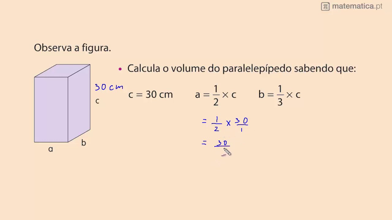 Calcular O Volume De Um Paralelepípedo Youtube