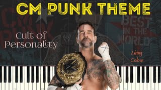 Wwe Cm Punk Theme Song - Cult Of Personality By Living Colour Piano Tutorial
