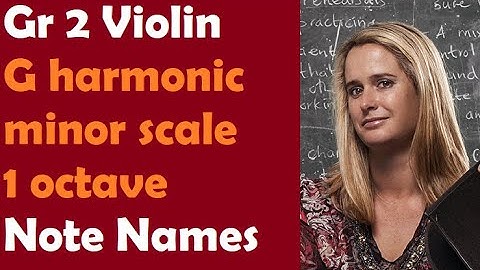 How to play G harmonic minor scale and arpeggio 1 octave – Step 1 (note names and finger frames)