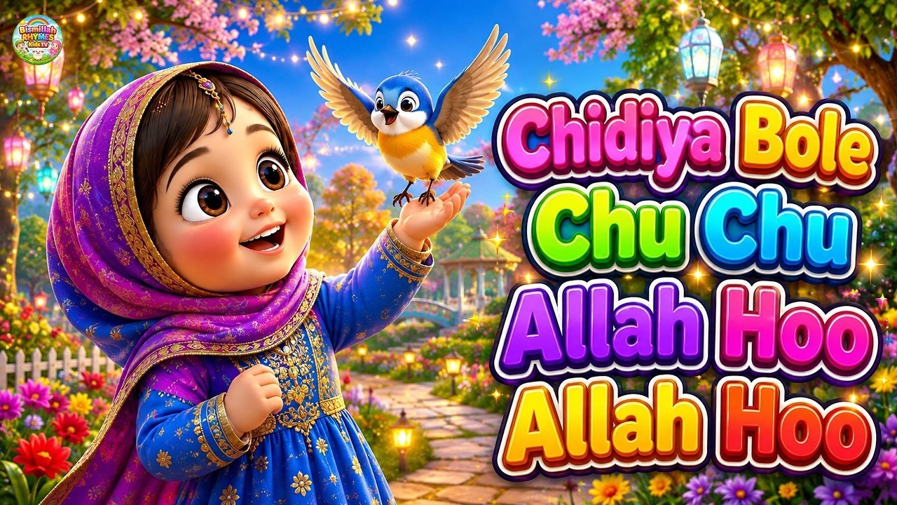 Chirya Boli Chuu Chuu | Allah Hoo Allah Hoo | Soothing Islamic Lullaby for Kids | Peaceful Sleep