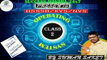 Operating system for DSSSB / KVS Computer Science Teacher | TGT/PGT Computer Teacher Study material
