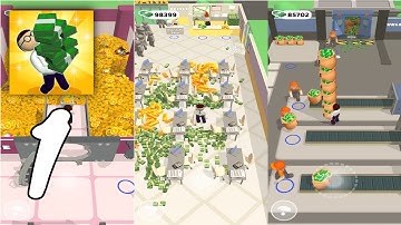 Money Inc. Bank Idle Gameplay Walkthrough #1 (Android, IOS)