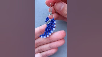 making a handmade christmas gift for my niece 🎄 #handmadegifts #earrings #macrame #diy