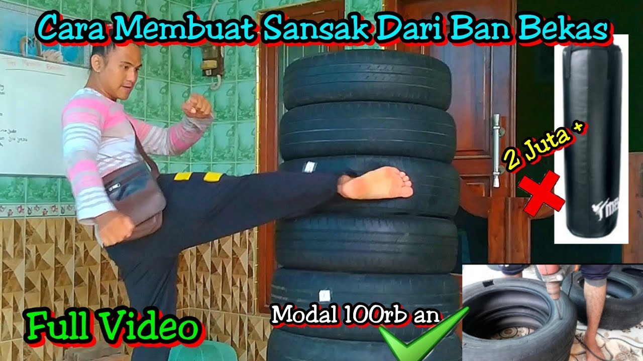 Ubah Ban Bekas Jadi Sansak Kreatif Hasil Rapi Garansi Seumur Hidup Youtube