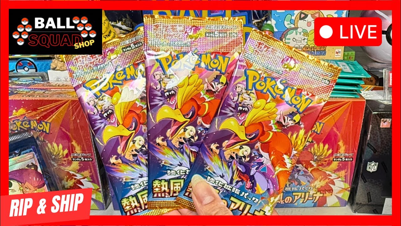 Pokémon LIVE SHOP - OPENING Heat Wave Arena, XY Evolutions, One Piece, Dragon Ball, & more!