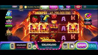 Caesars Slots - WILD WOLCANO - (500M Bet) Can you win a Jackpot in this slot? Yes! Look at this! screenshot 1