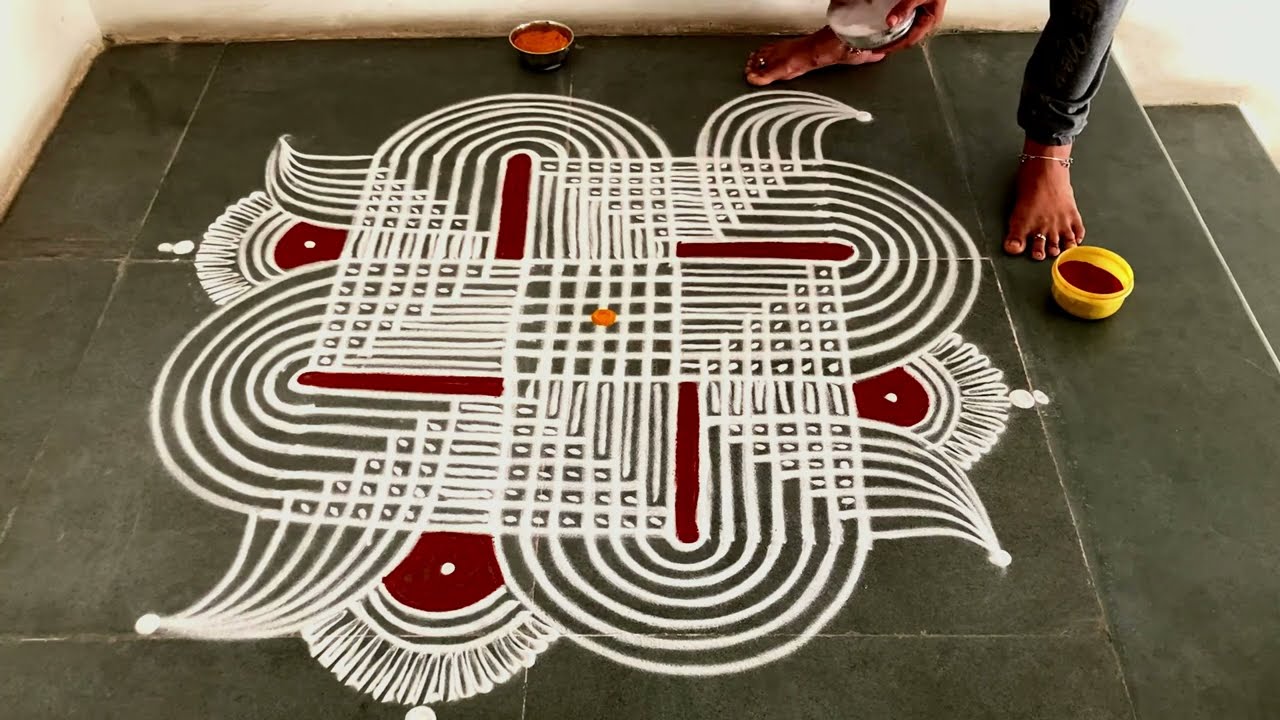 Easy padikolam designs| Simple muggulu designs| easy rangoli designs| Beginners kolam