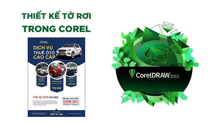 Bài tập thiết kế tờ rơi khuyến mãi corel