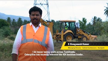 Cat® 424 Backhoe Loader Customer Story - Madurai B - Tamilnadu (India)