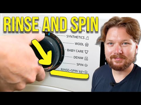 Washing Machine&#039;s Rinse and Spin Explained (When to use it)