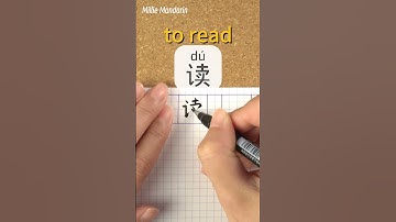 Du：TO READ⎮Write and Read Chinese Character⎮Calligraphy⎮Handwriting⎮Hanzi⎮Learn Chinese language