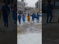 ما شاء الله أجمل مشهد من عمال النظافة بعد المطر في الحرم المكي الشريف المباشر 
