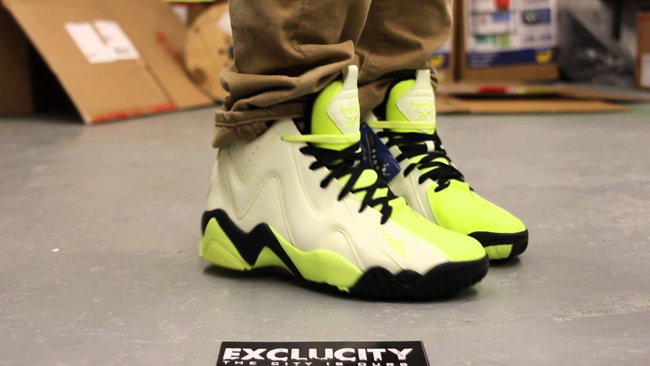 reebok kamikaze glow in the dark on feet