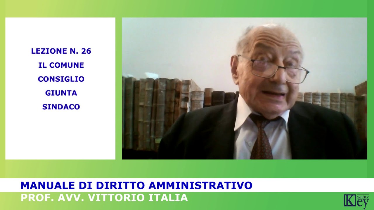 Manuale di Diritto amministrativo - Lezione 26 - Il comune