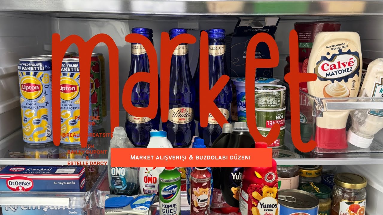 Vlog I Market Alışverişimiz ve Buzdolabını Temizleyip Yerleştirdim Ev ve Rutinlerim