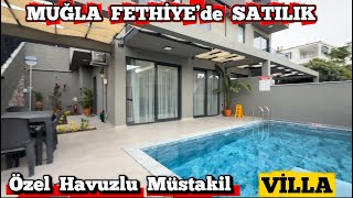 🏡🔑 Acil Satilik 🏖️ Muğla Fethi̇ye’de Özel Havuzlu 3+1 Ful Eşyali Satilik Müstaki̇l Vi̇lla Resimi