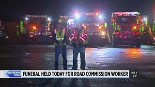Funeral held today for Van Buren Road Commission worker