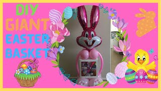 Diy giant easter basket | easter bunny | how to easter basket