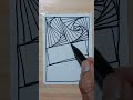 Simple Line Illusion Drawing / How To Draw Easy Art For Beginners With Marker 1