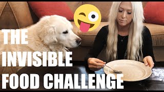 My Dog Reacts To The Invisible Food Challenge