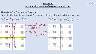 A2 4.7, Transformations of Polynomial Functions