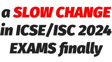 An Essential Good Update You must Know for ICSE/ISC 2024 Board Exams#icse2024 @TuitionICSEOnline​